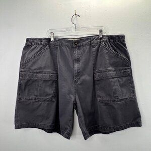 Cabelas Outdoors Trail Shorts Gray 48 Men Cargo Pockets 100% Cotton 9" Inseam